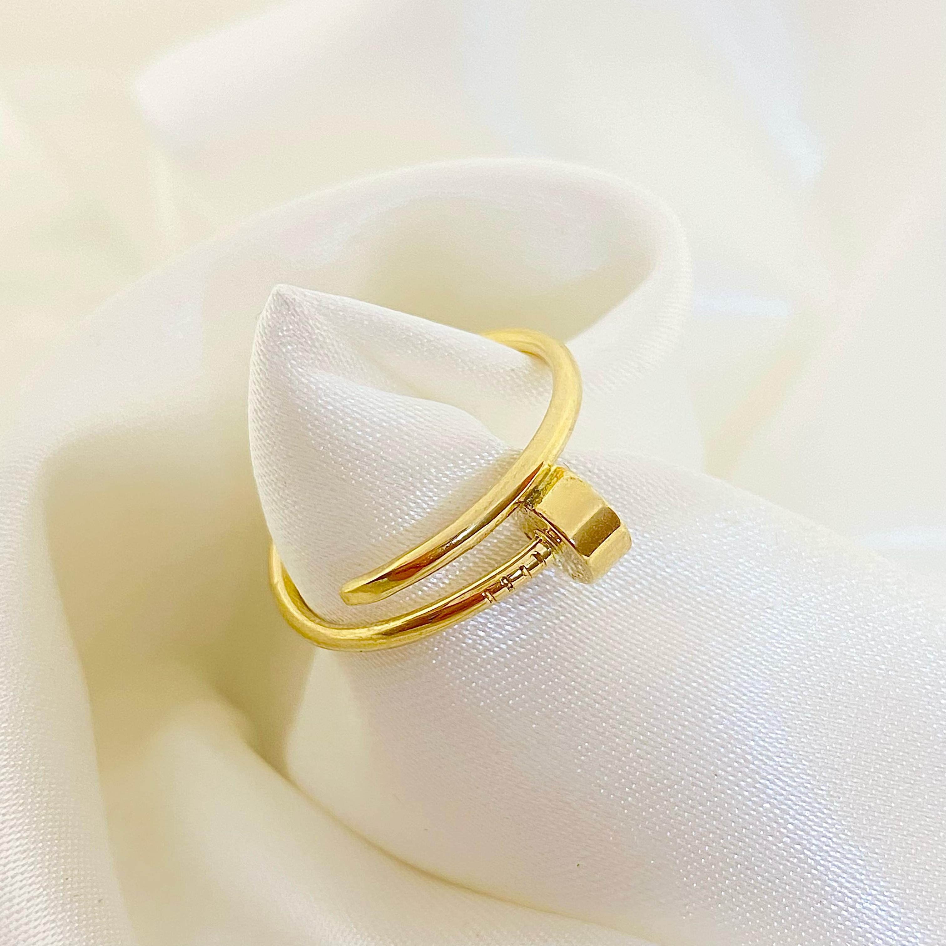 18k Gold Nail Ring