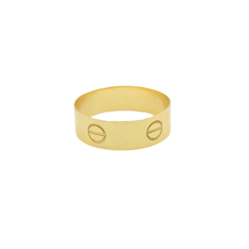 18k Gold Button Ring - Best Seller - Embellish Gold