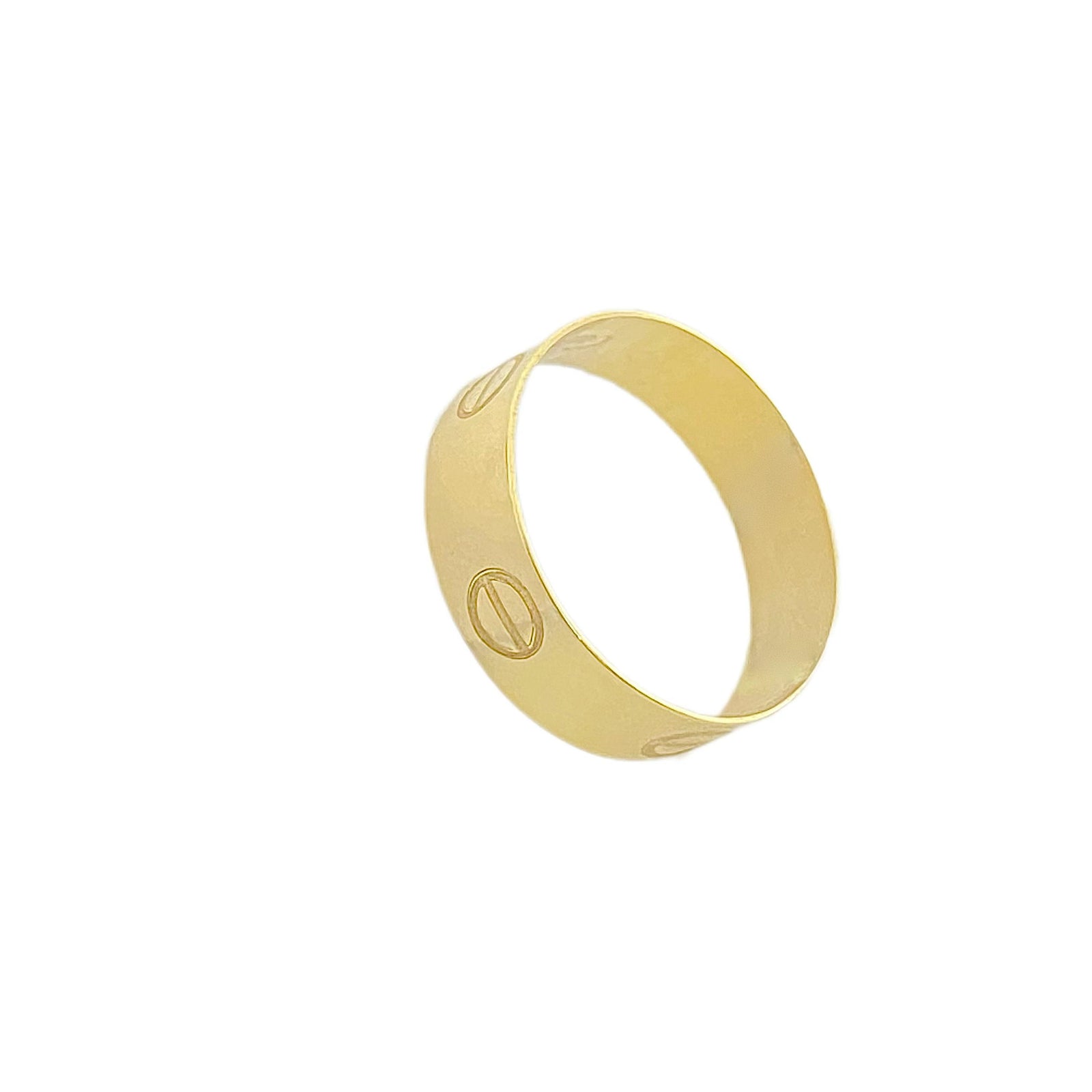 18k Gold Button Ring - 18k Gold Ring - Embellish Gold