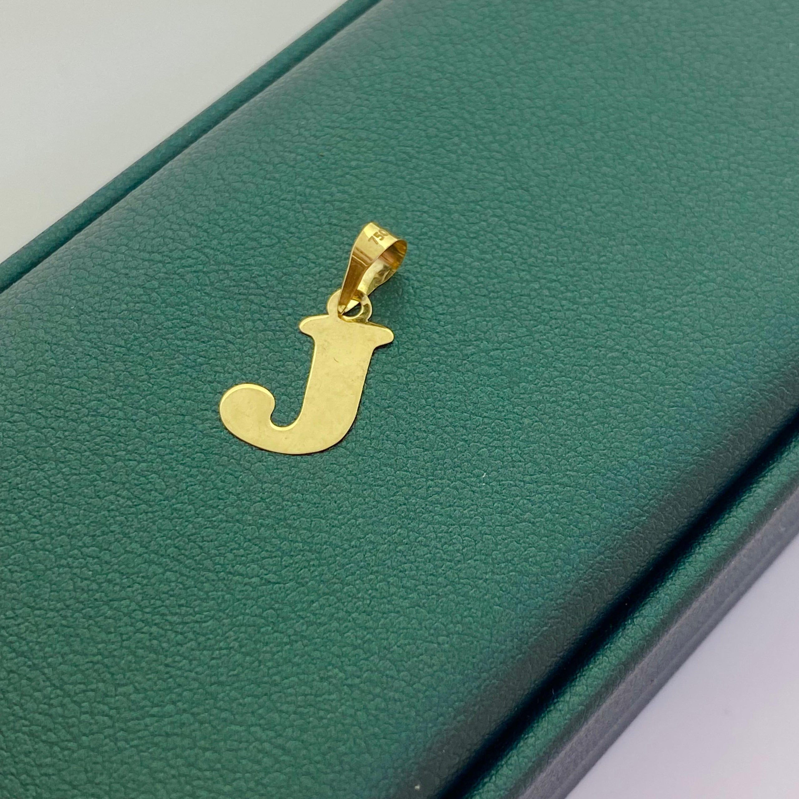 18k Gold Alphabet Pendants