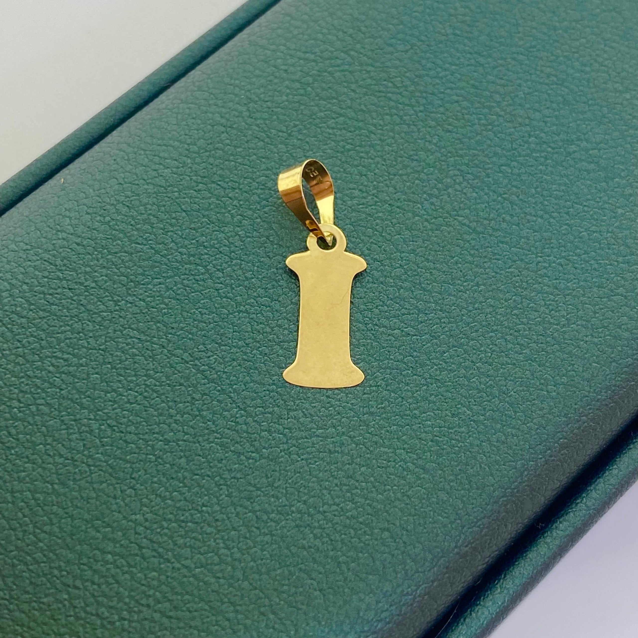 18k Gold Alphabet Pendants