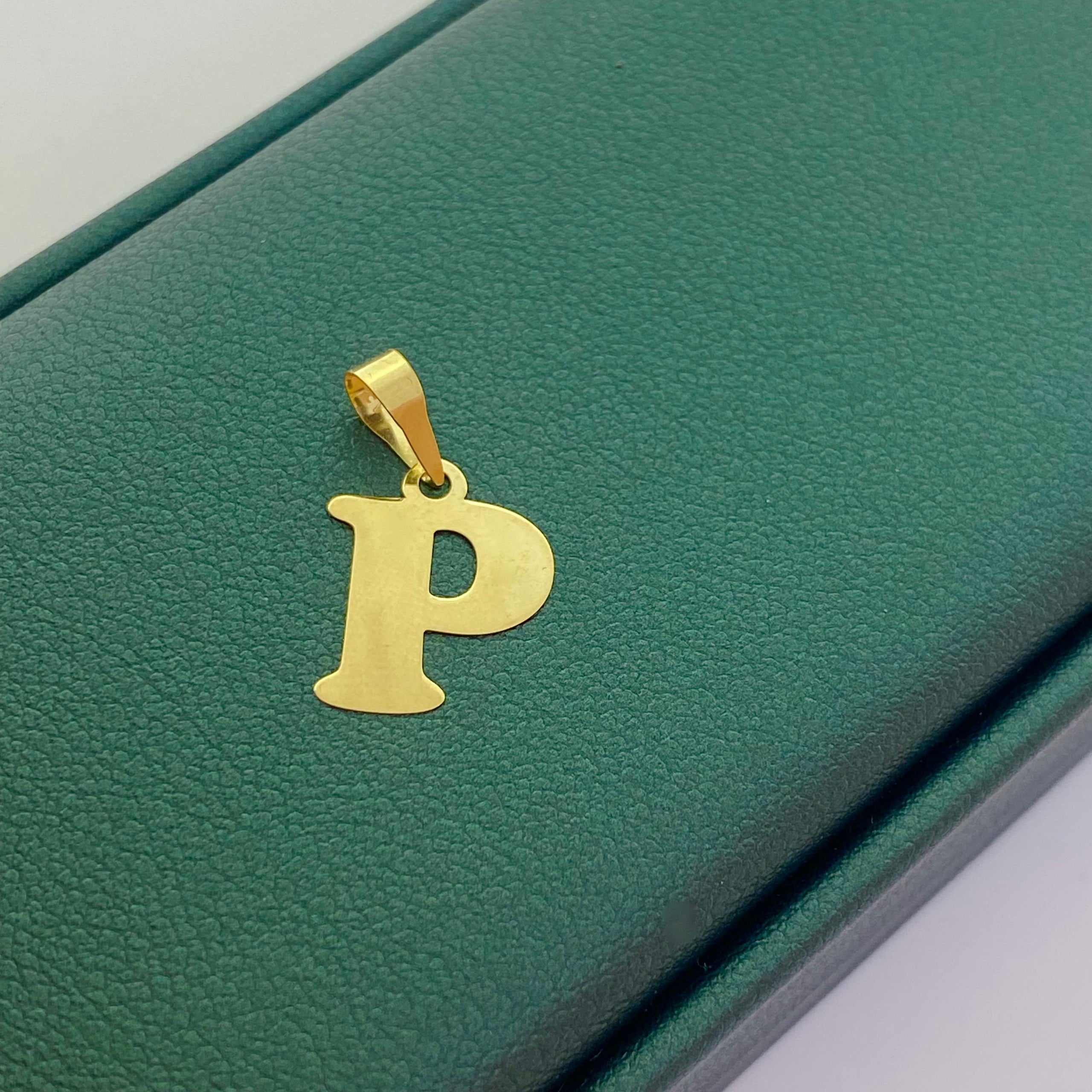 18k Gold Alphabet Pendants