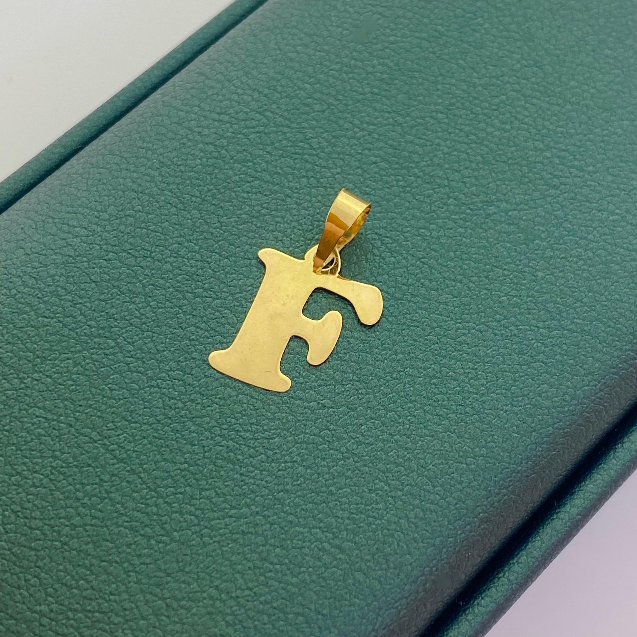 18k Gold Alphabet Pendants