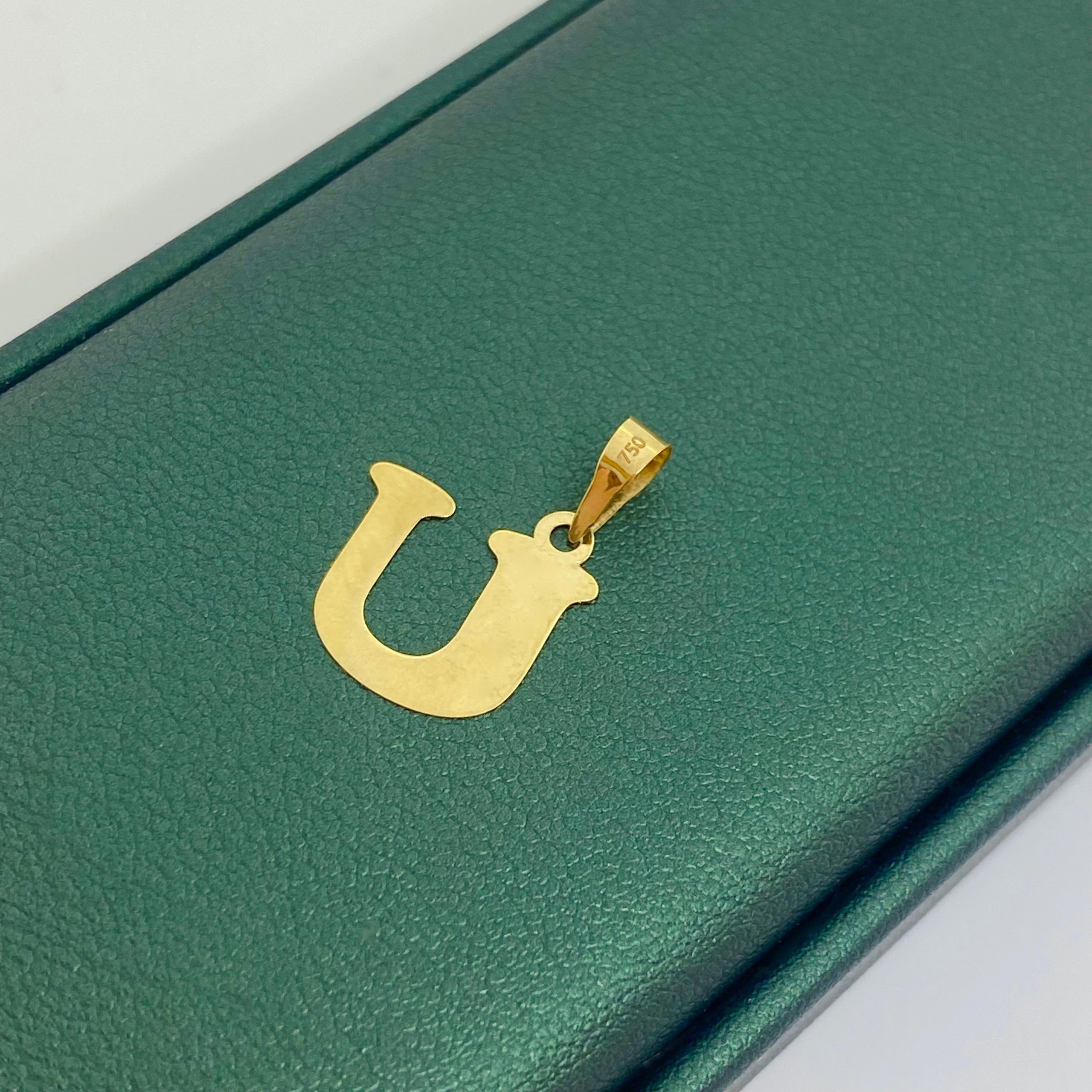 18k Gold Alphabet Pendants
