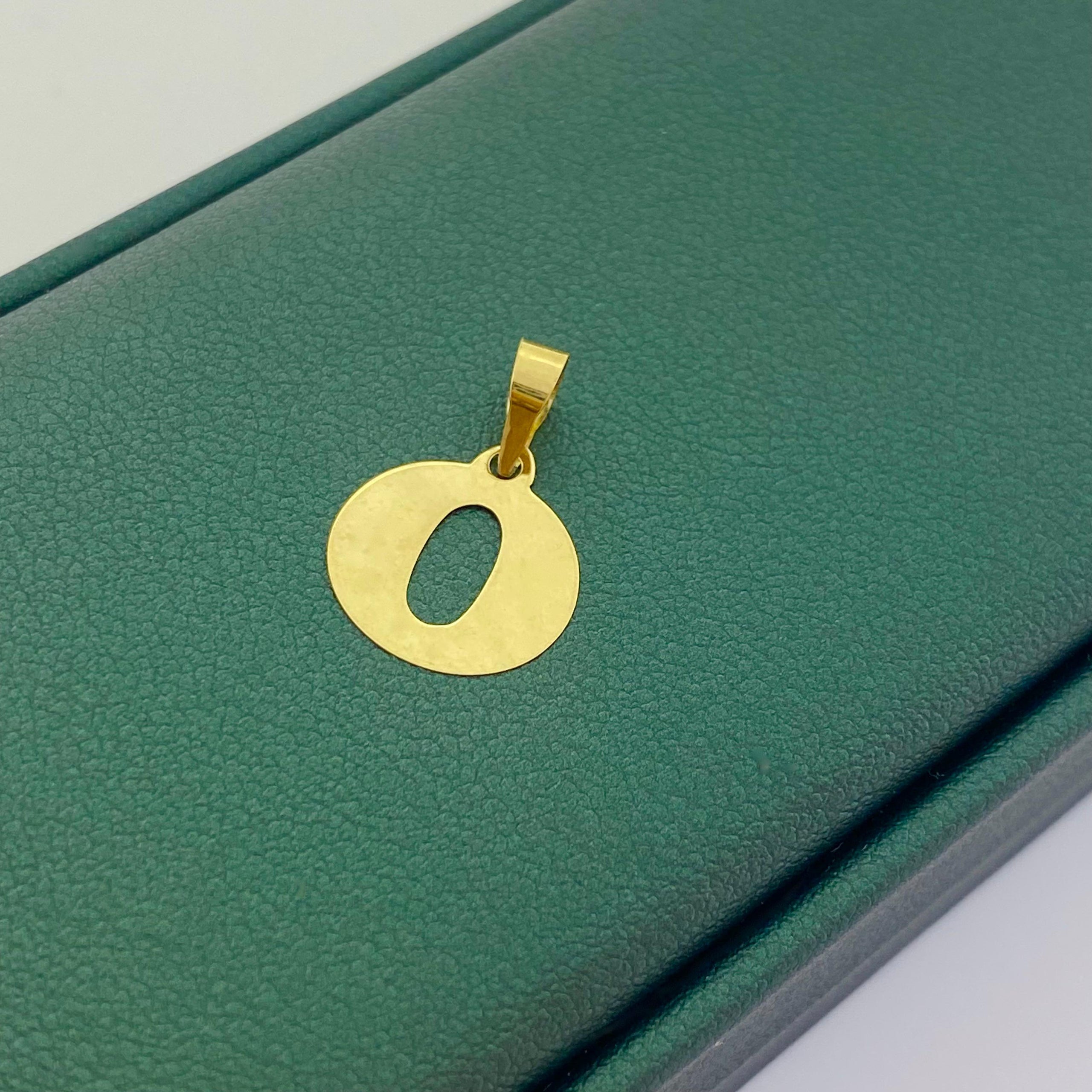 18k Gold Alphabet Pendants