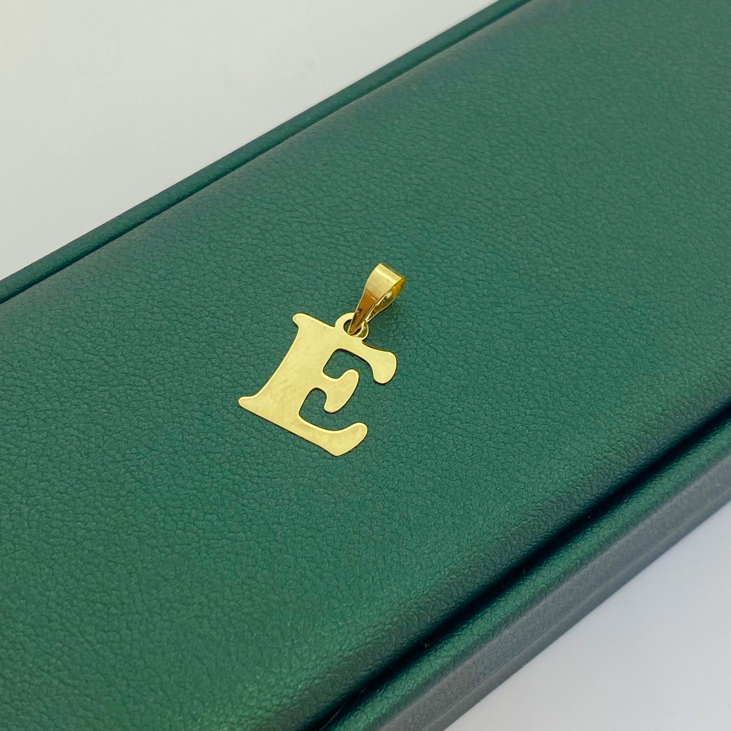 18k Gold Alphabet Pendants