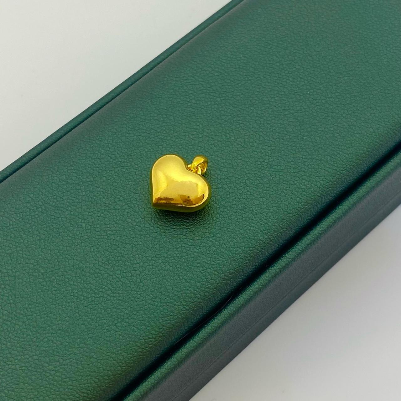 18k Gold Love Heart Pendant