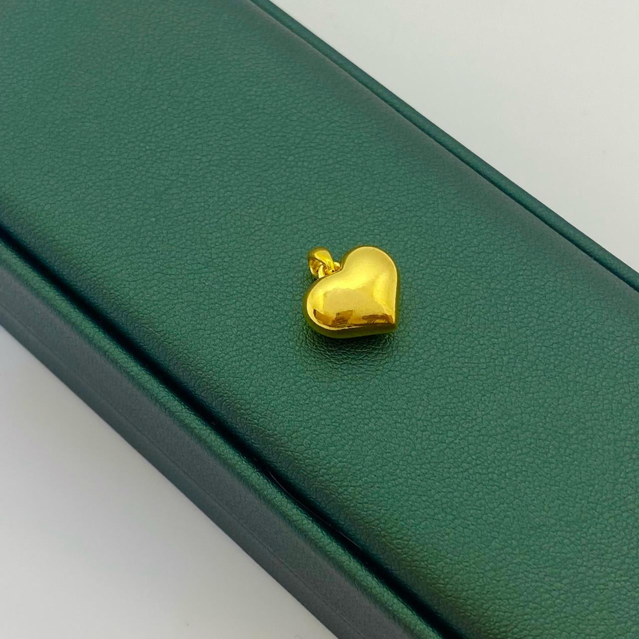 18k Gold Love Heart Pendant