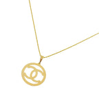18k Gold Big CC Necklace