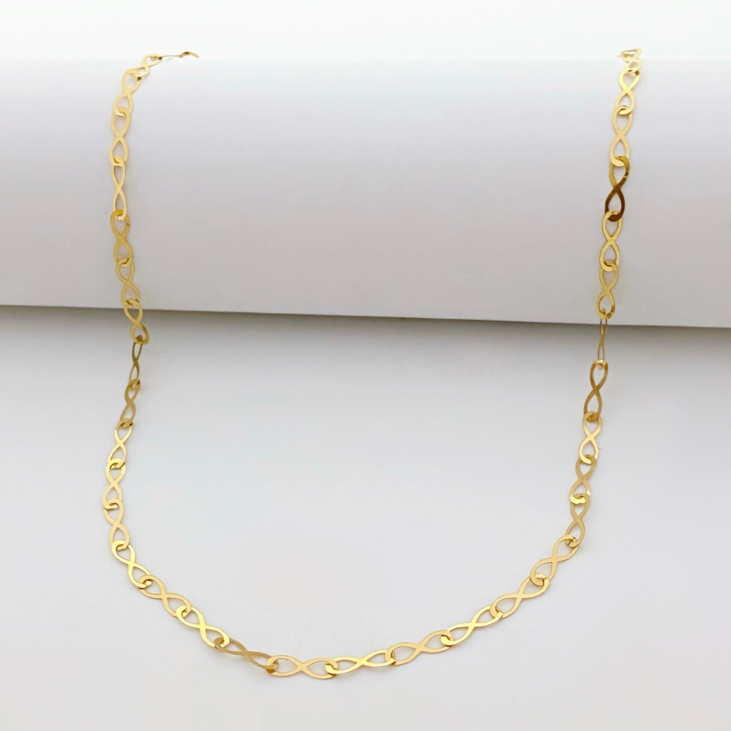 18k Gold Infinity Chain
