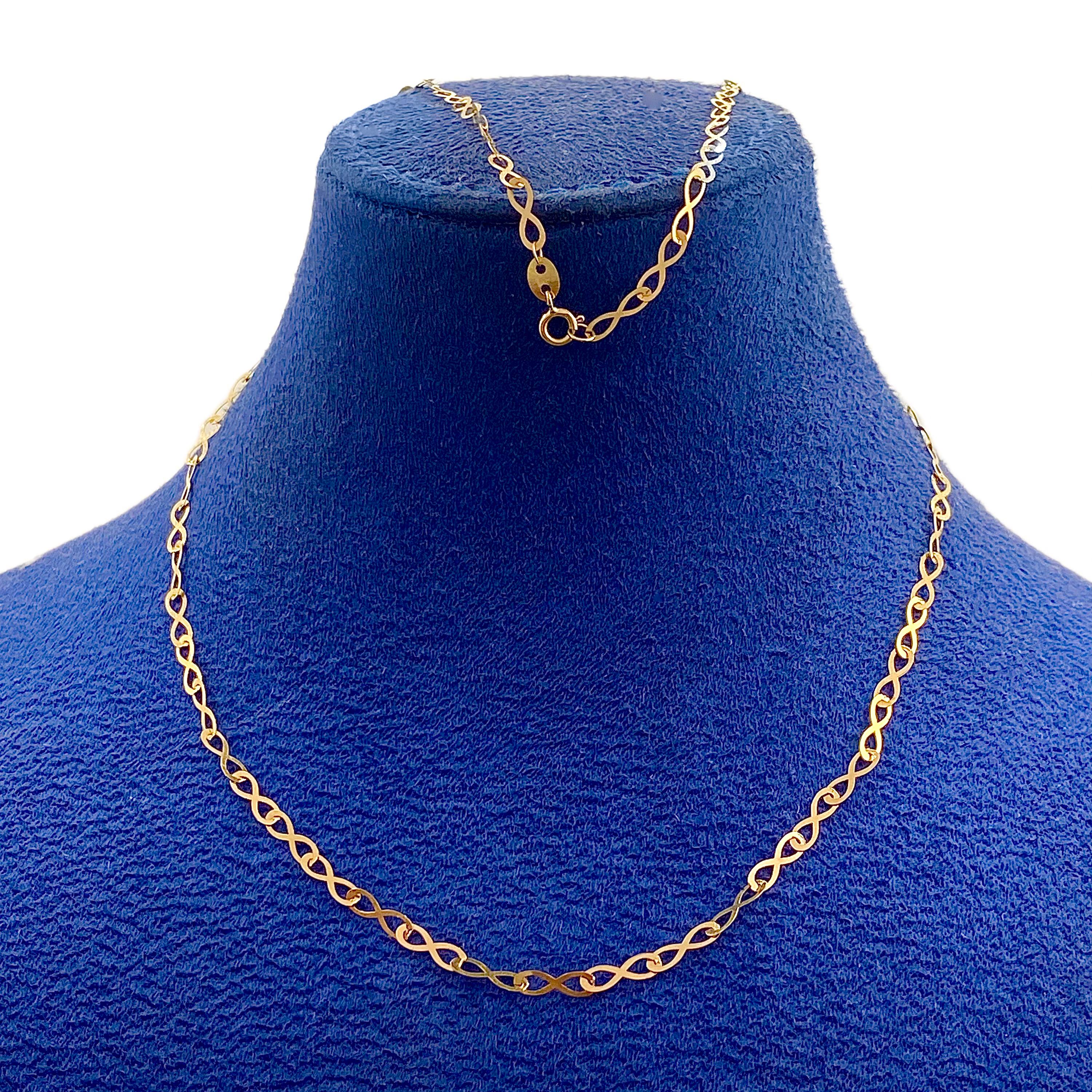18k Gold Infinity Chain