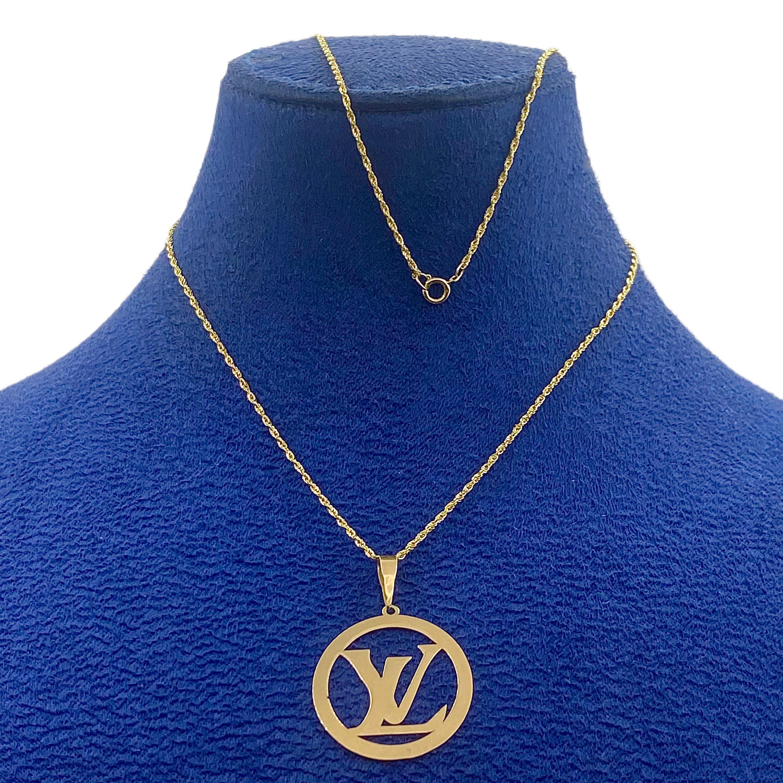 18k Gold Big Love Necklace