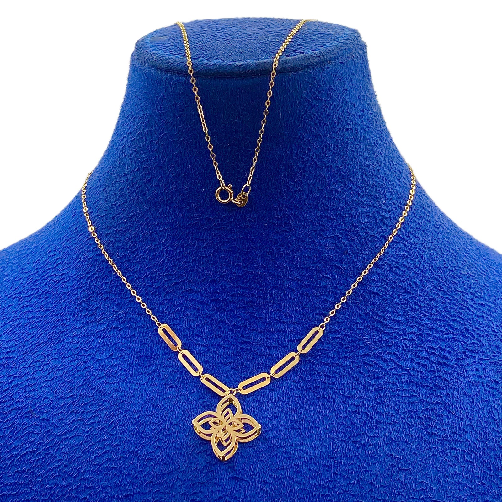 18k Gold Robert with Paperclip Necklace - 18k Gold Necklace - Embellish Gold