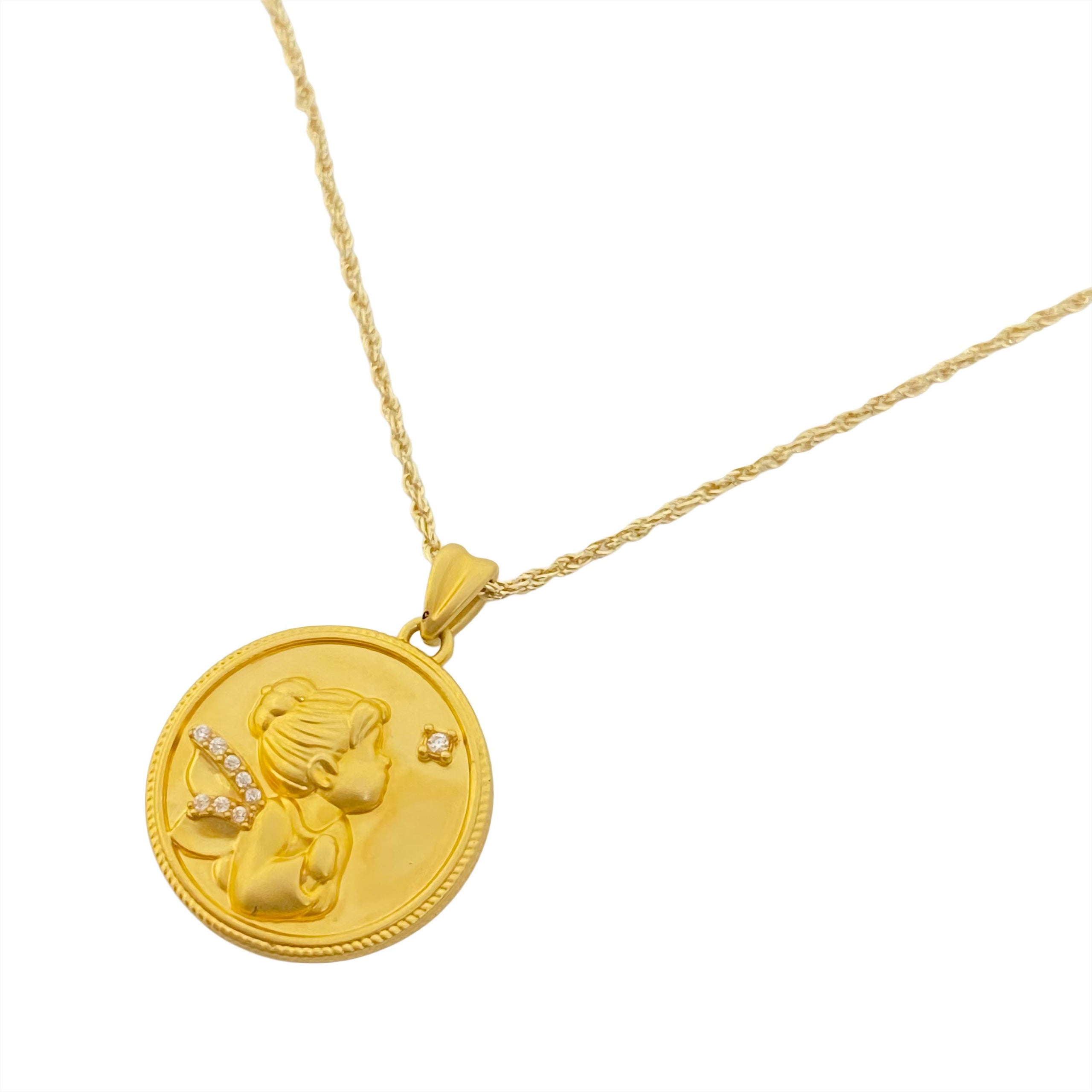 18k Gold Luxurious Fairy Necklace