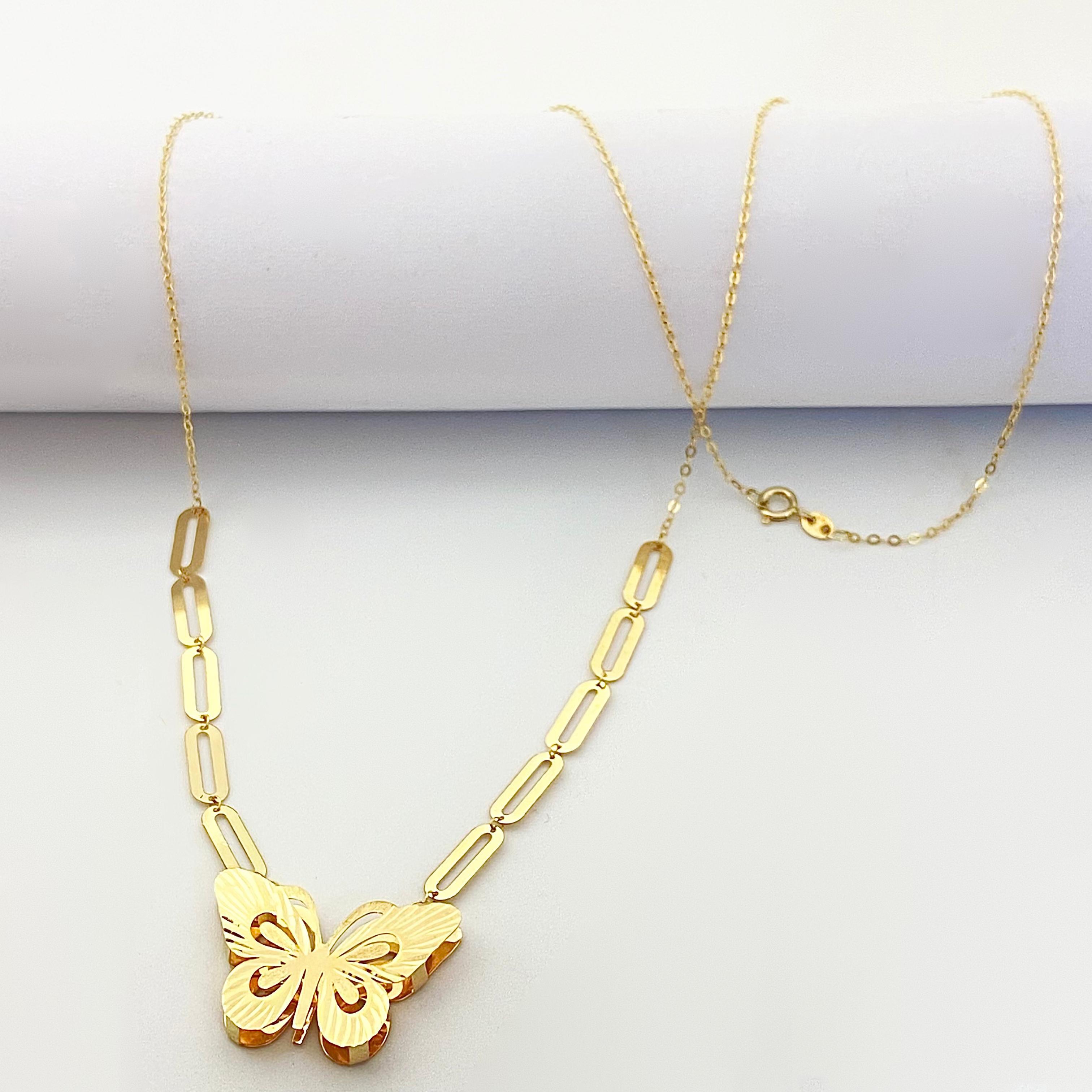 18k Gold Butterfly Set