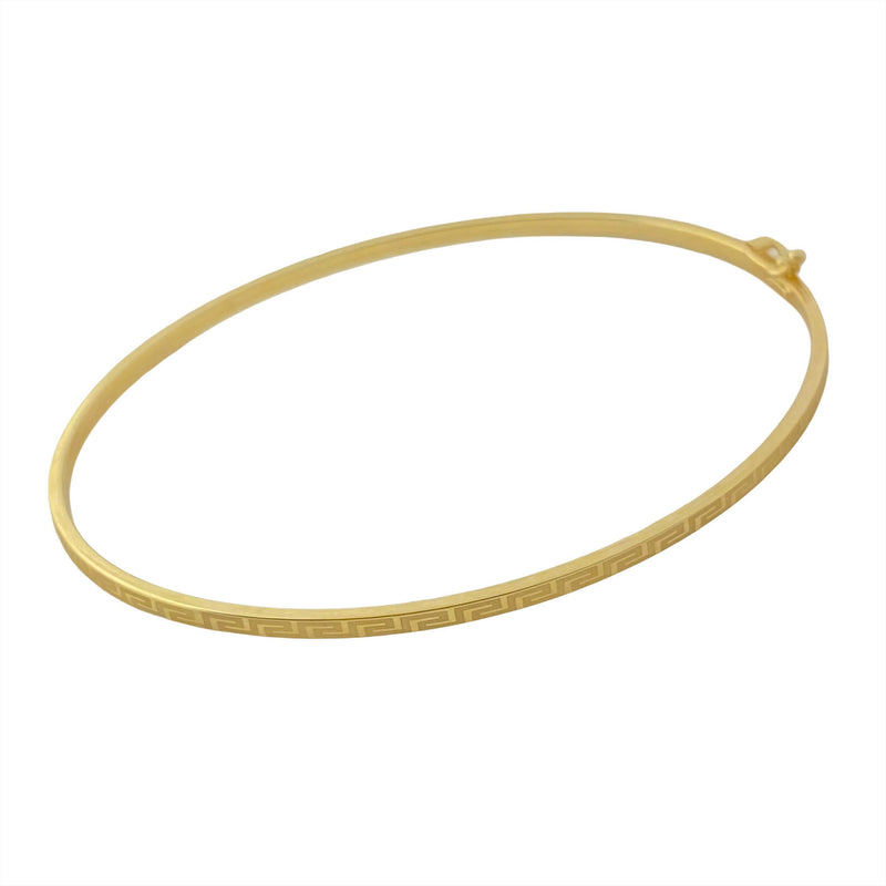 18k Gold Sparkling Bangle - 18k Gold Bangle - Embellish Gold