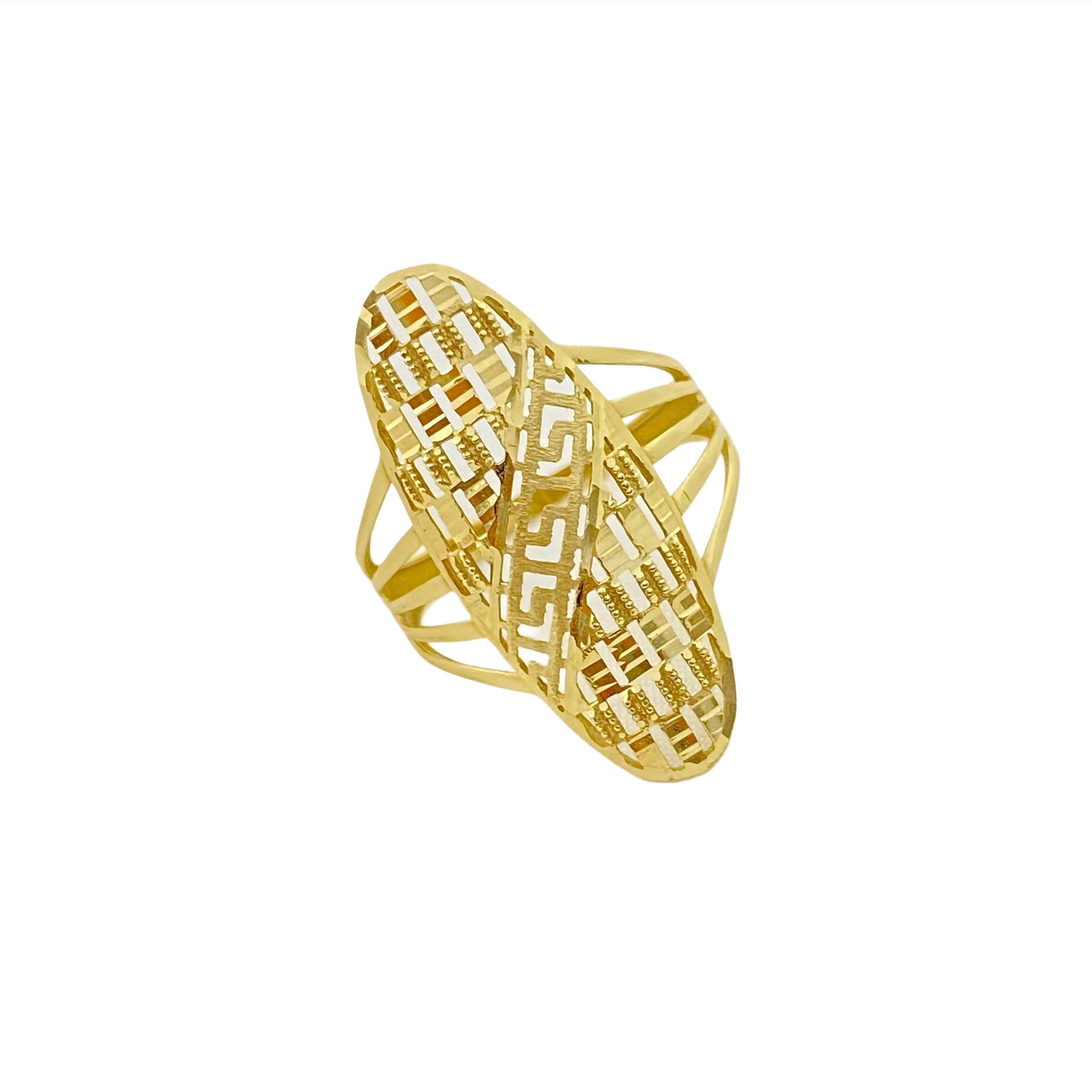 18k Gold Dazzling Power Ring - 18k Gold Ring - Embellish Gold