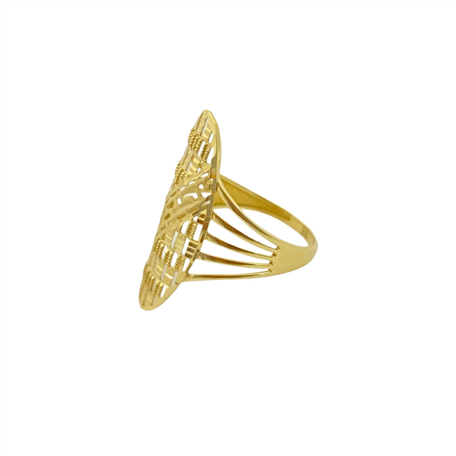 18k Gold Dazzling Power Ring - 18k Gold Ring - Embellish Gold