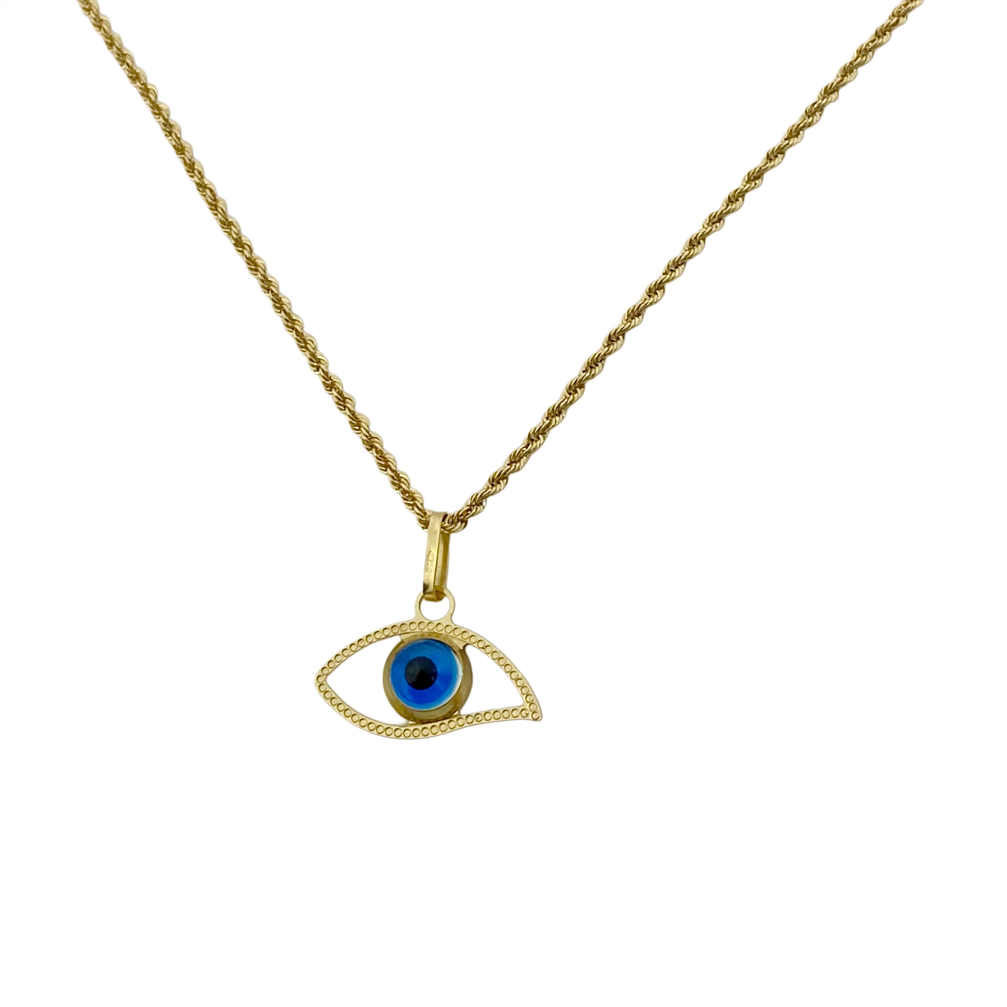 18k Gold Amulet Necklace