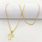 18k Gold Nature Inspired Necklace