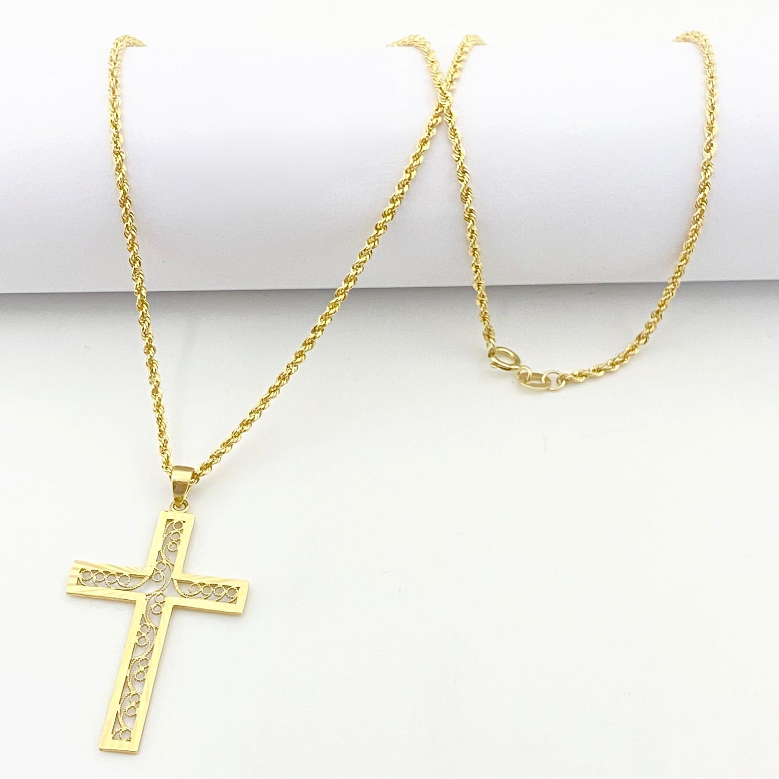 18k Gold Lavaliere Necklace - 18k Gold Necklace - Embellish Gold