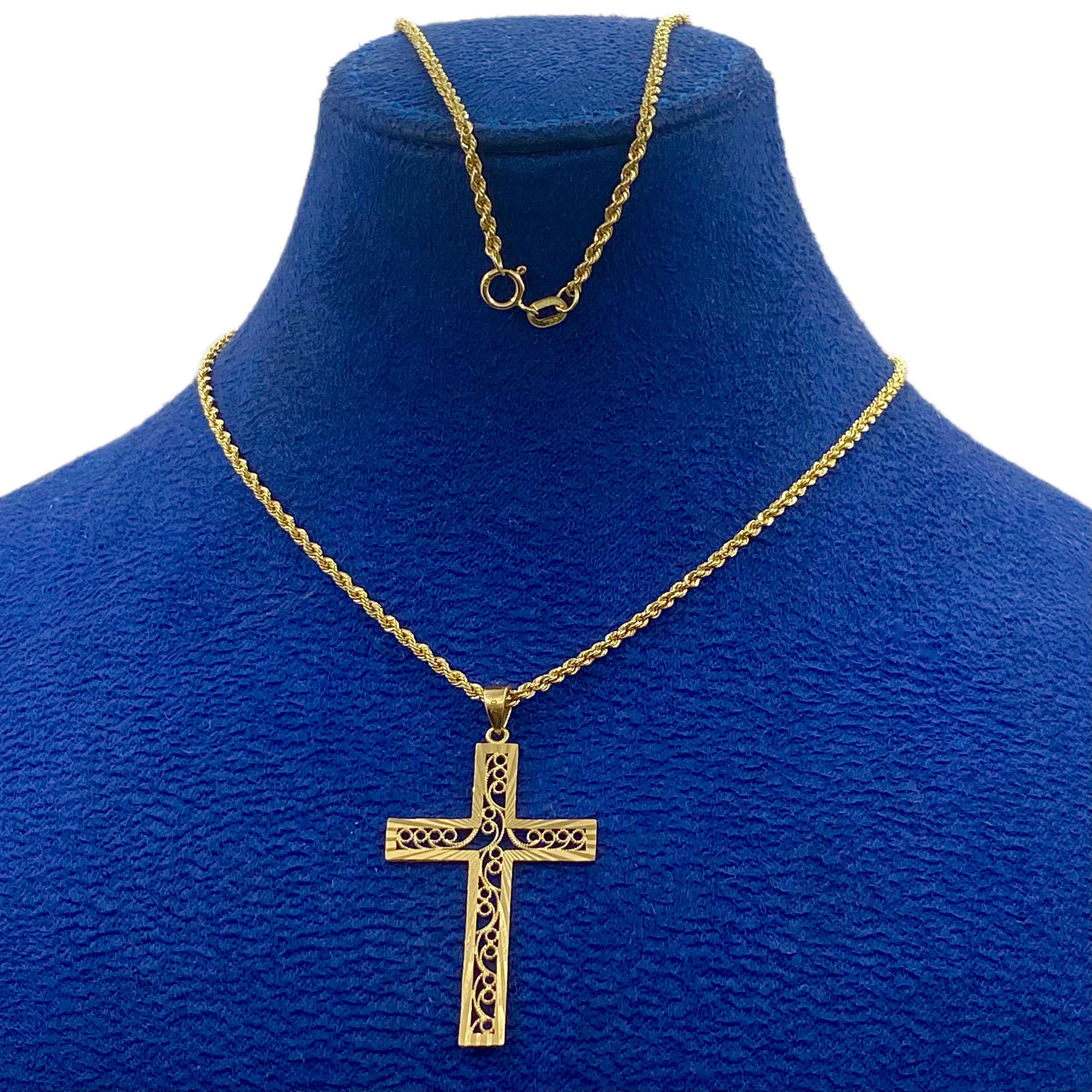 18k Gold Lavaliere Necklace