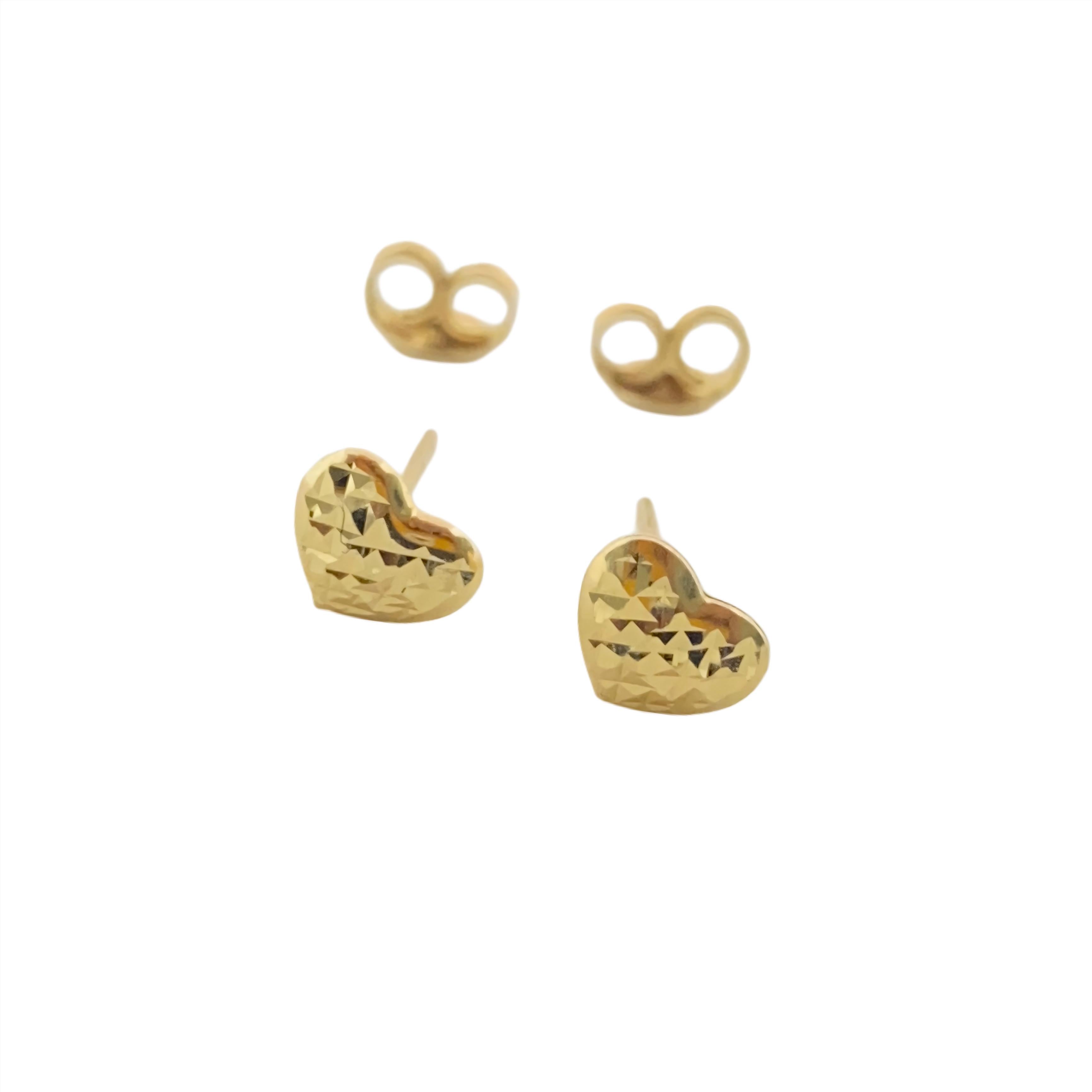 18k Gold Braveheart Stud Earrings