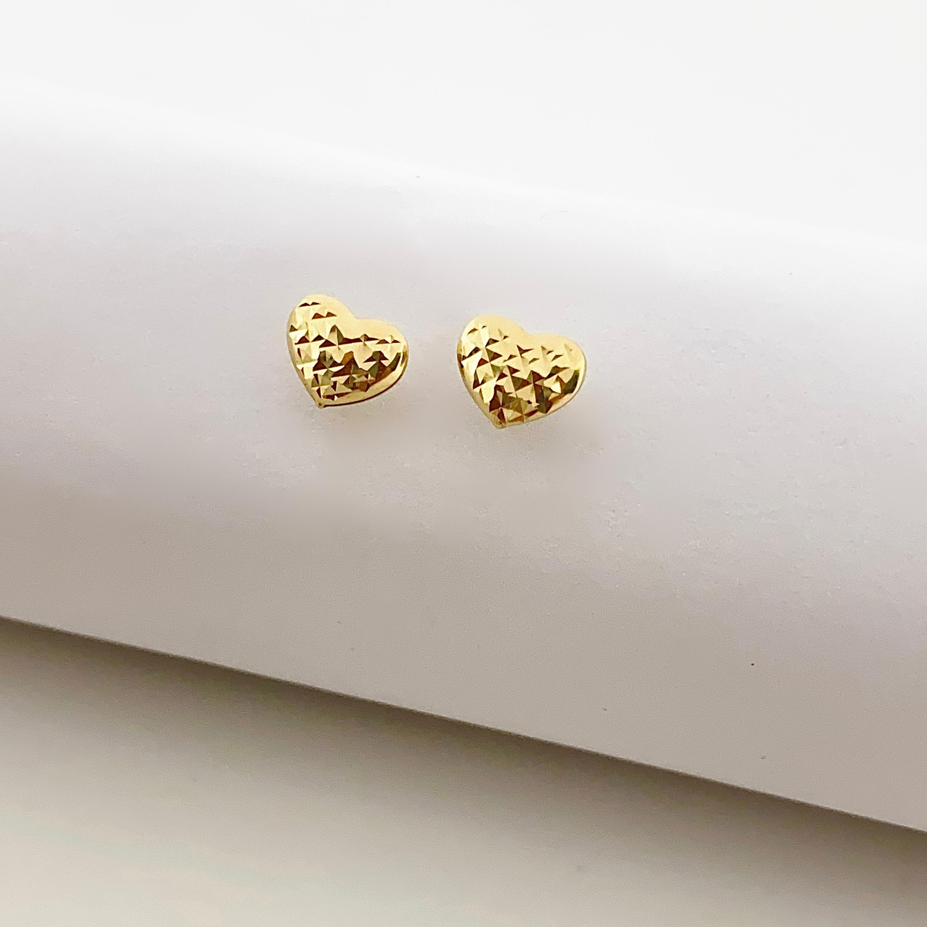 18k Gold Braveheart Stud Earrings
