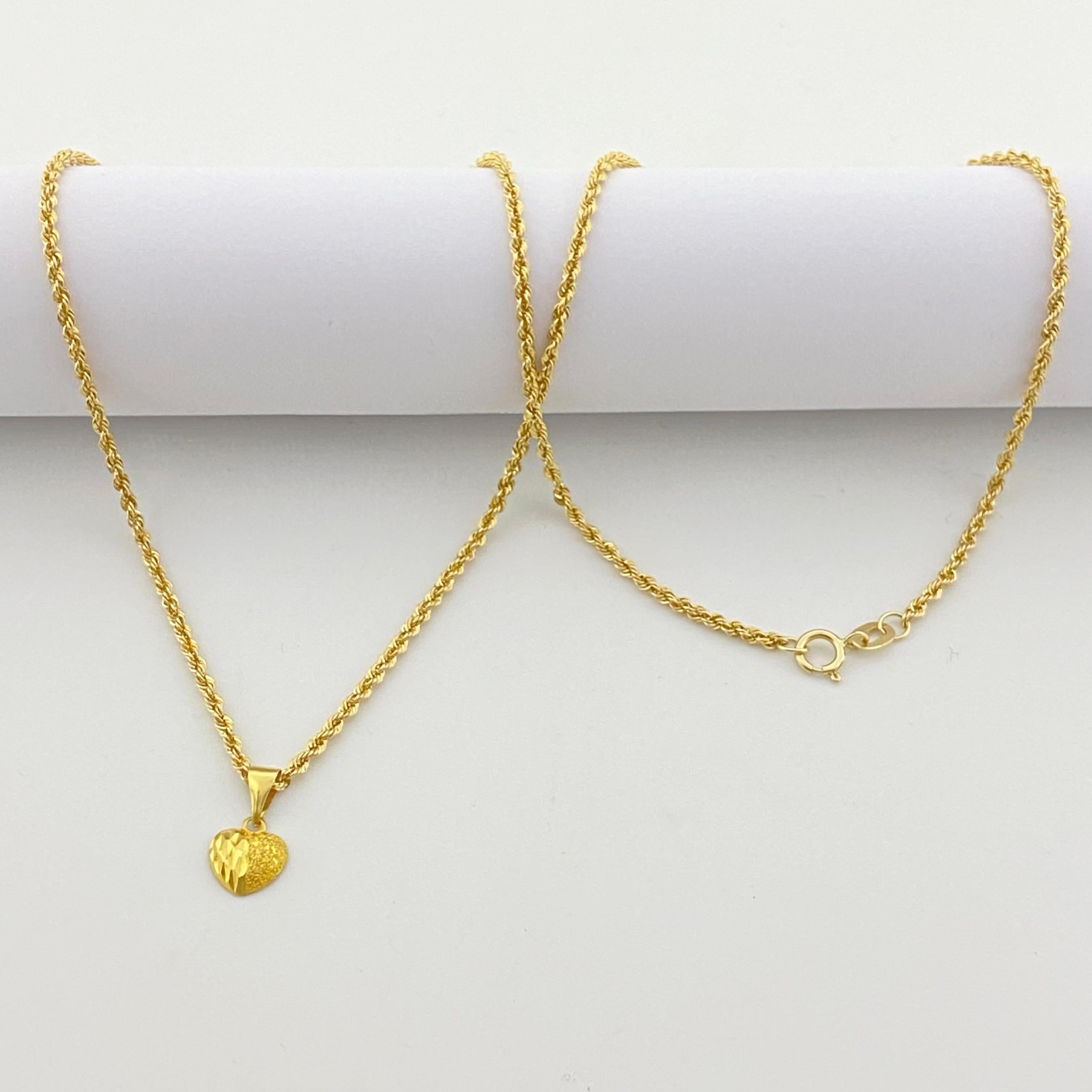 18k Gold Courage Necklace