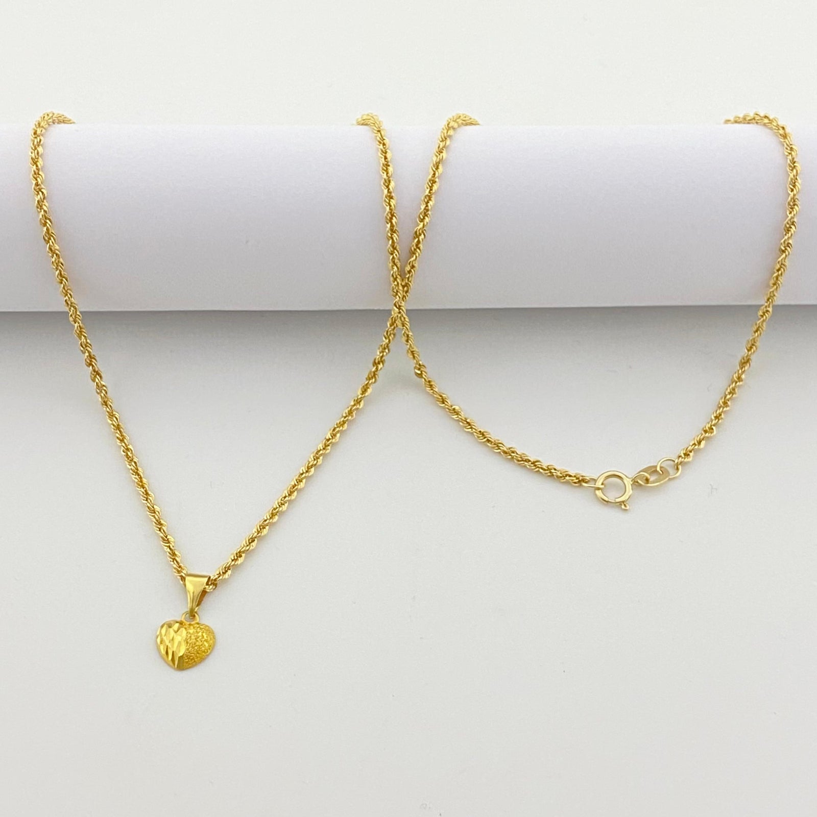 18k Gold Courage Necklace - 18k Gold Necklace - Embellish Gold
