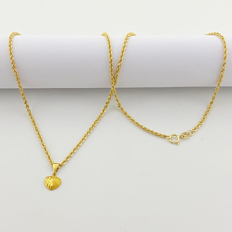 18k Gold Courage Necklace - 18k Gold Necklace - Embellish Gold