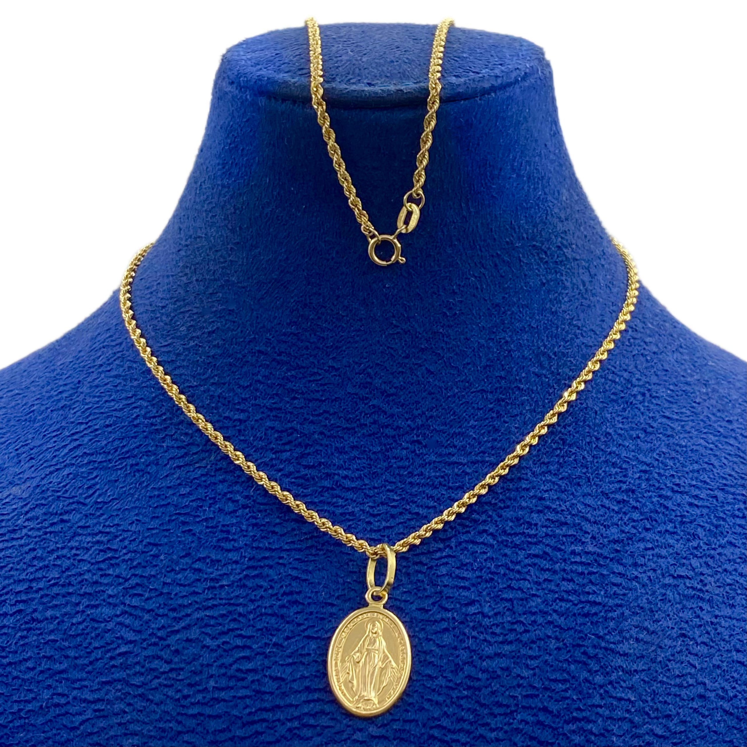 18k Gold Religious Inspired Necklace