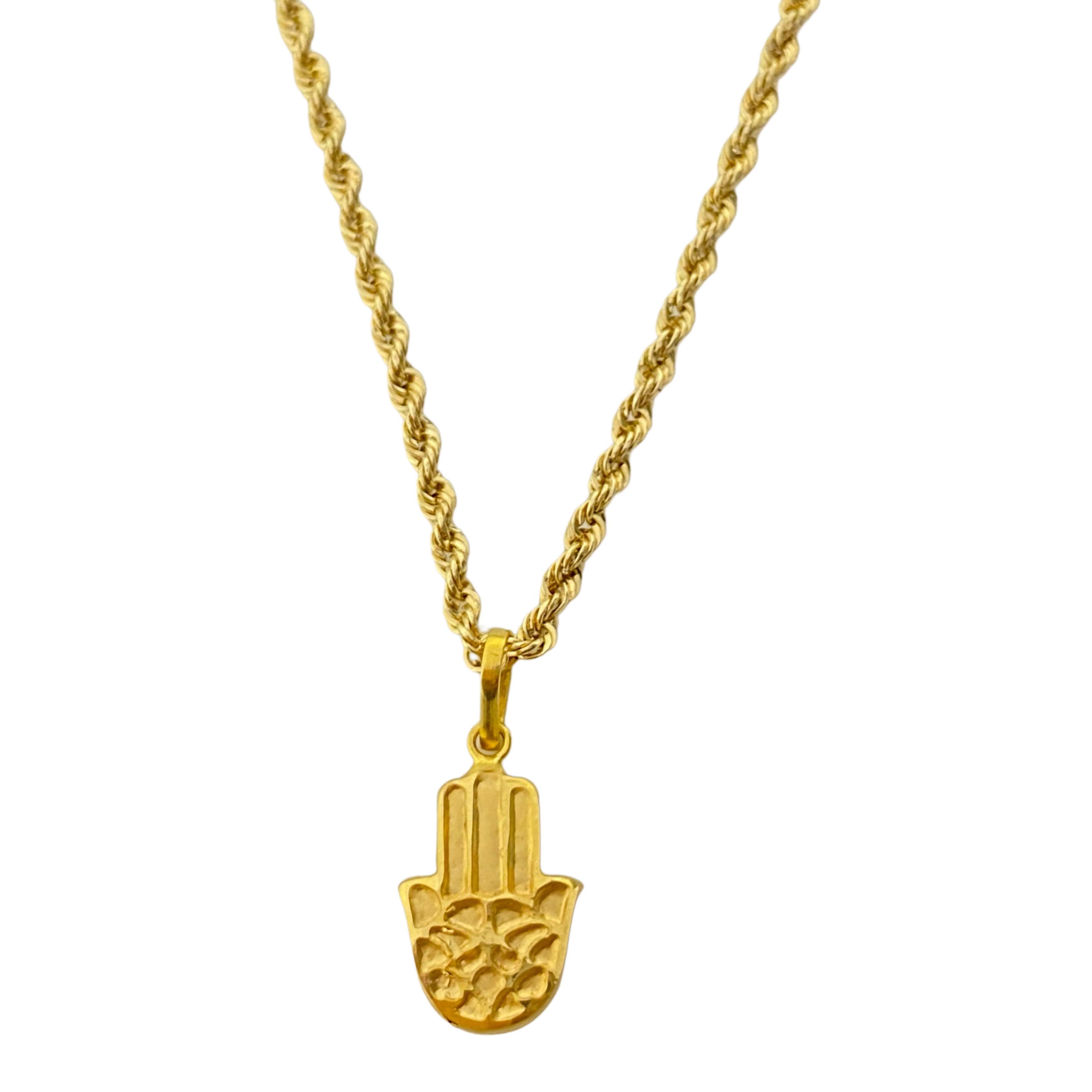18k Gold Hamsa Necklace