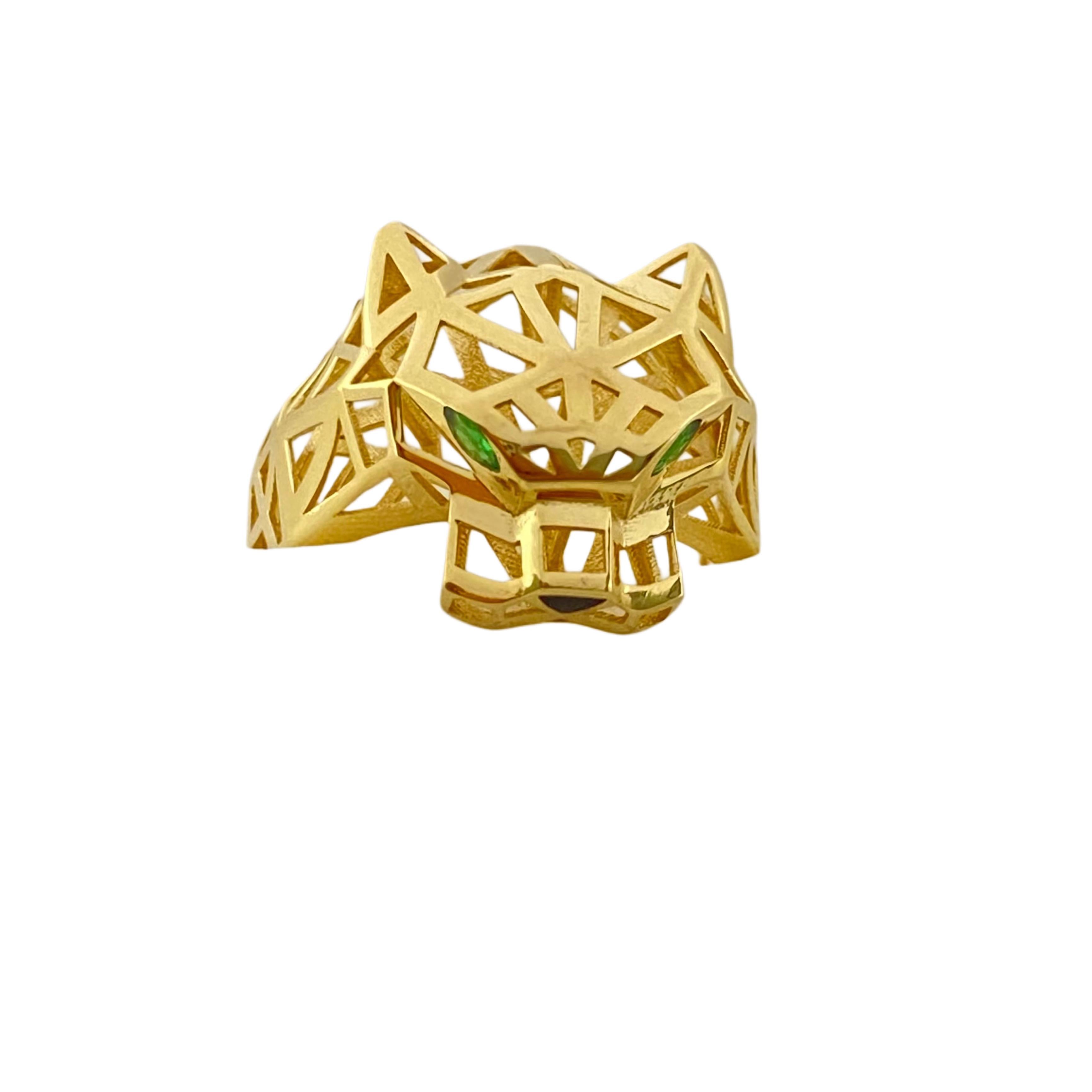 18k Gold Animal Inspired Maze RIng