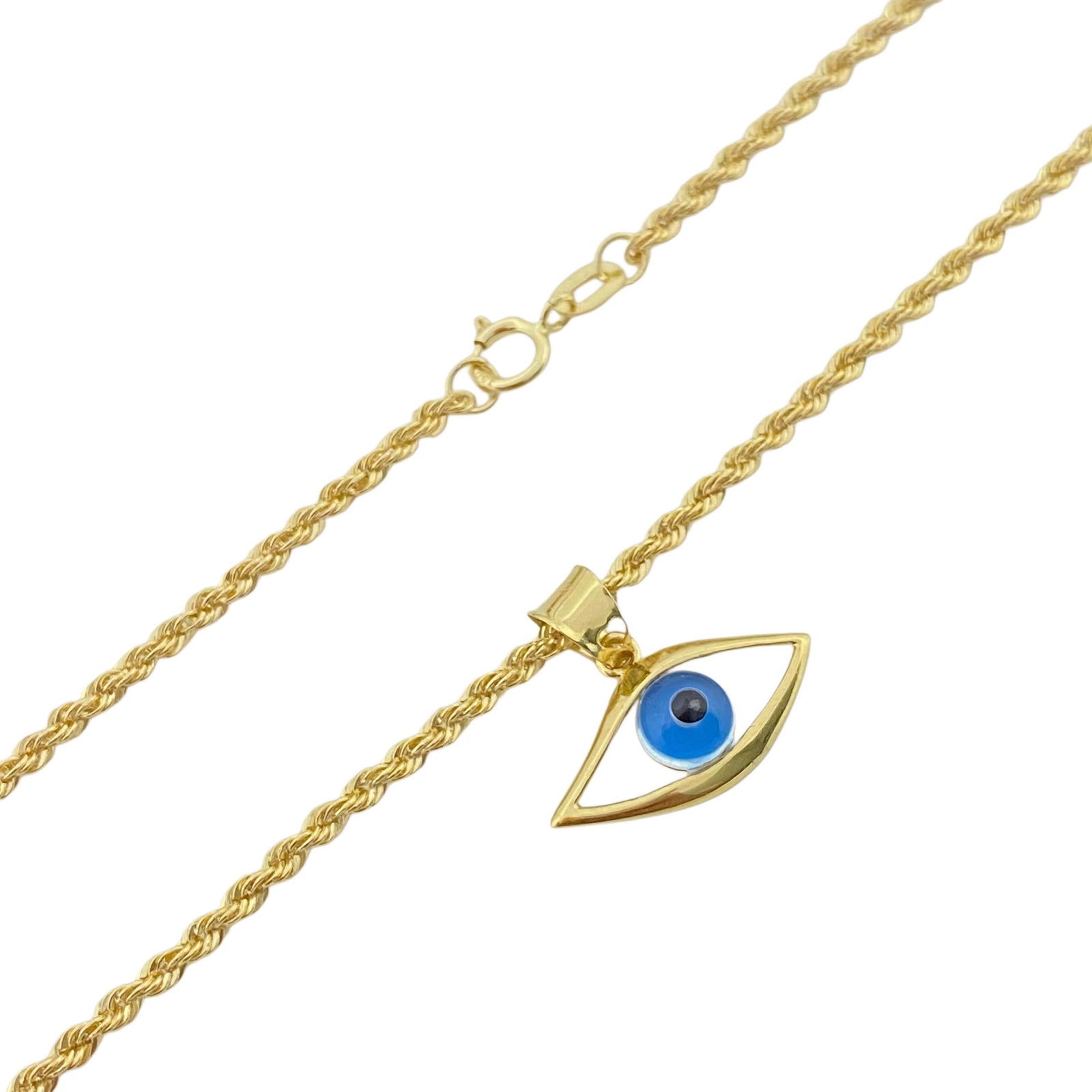 18k Gold Plain Amulet Necklace - 18k Gold Necklace - Embellish Gold