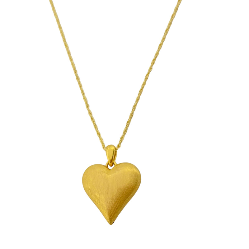 18k Gold Ivana Heart Necklace - 18k Gold Necklace - Embellish Gold