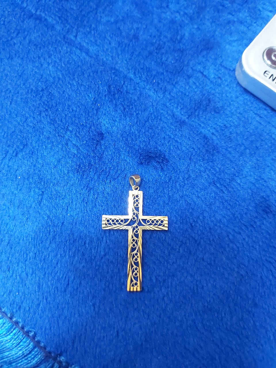 18k Gold Big Crucifix Pendant