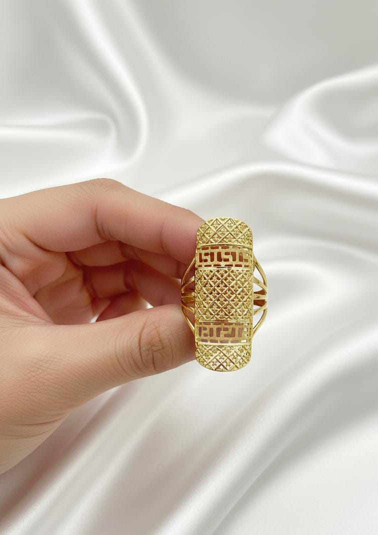 18k Gold Power Maze Ring