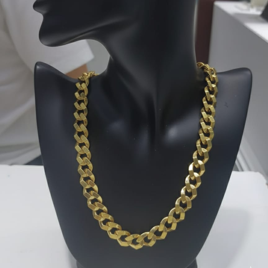 18k Gold Monaco Chain