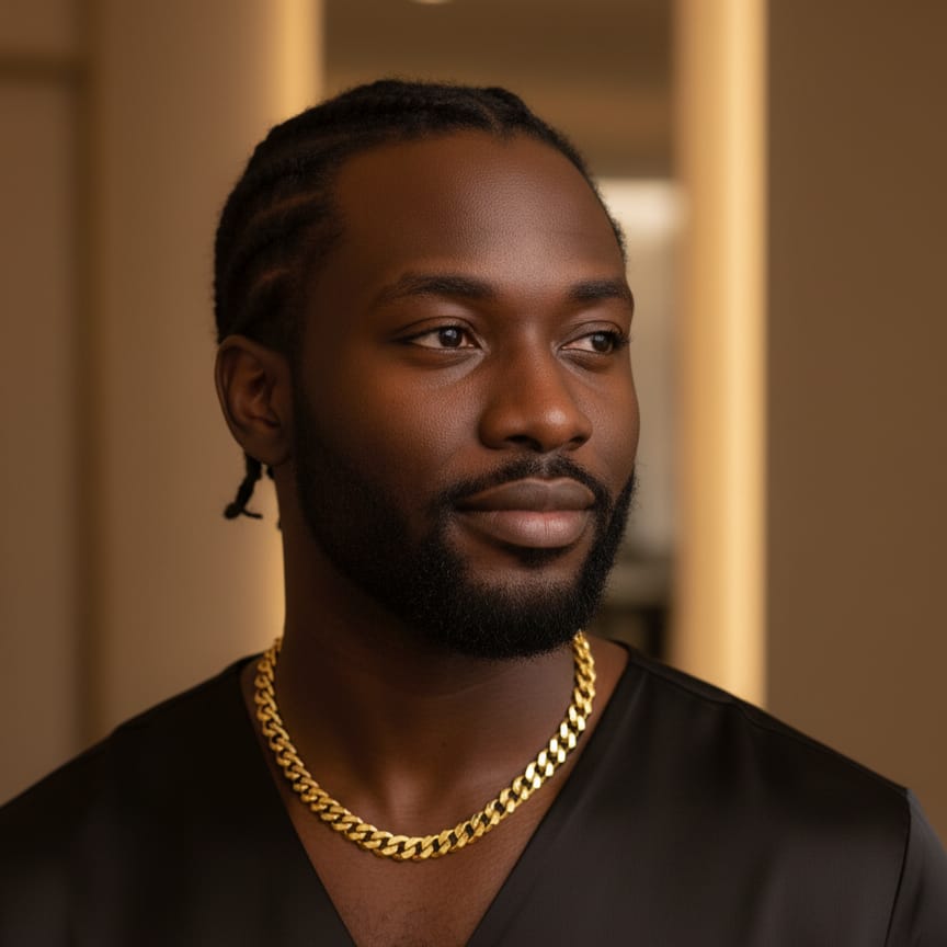 18k Gold Monaco Chain