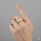 925 Silver Diamond Stone Ring