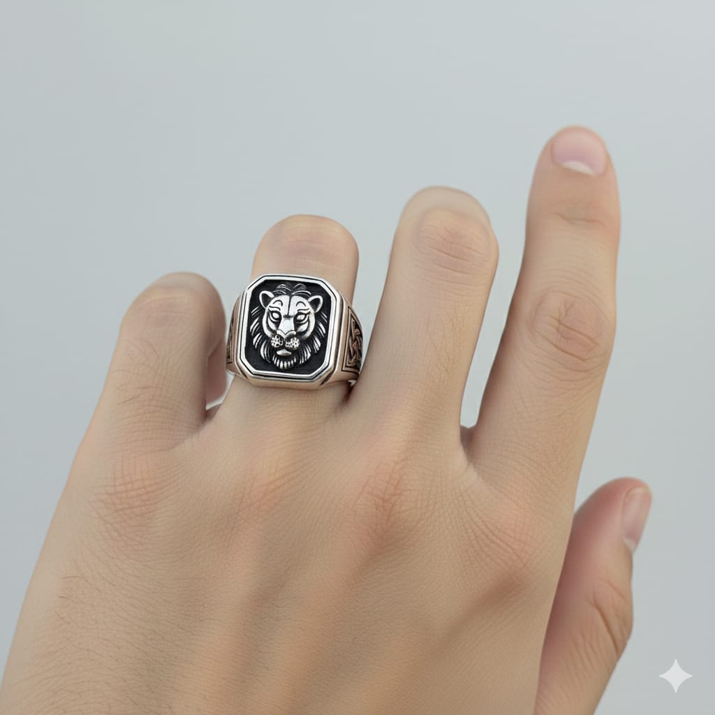 925 Silver Leo Inspired Ring