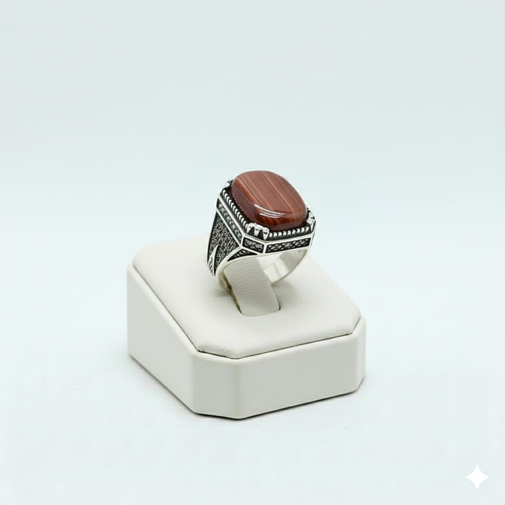 925 Silver Shaded Red Stone Ring - New Launch - Embellish Gold Jewelry & Diamond