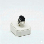 925 Silver Shade Black Stone Ring
