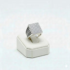 925 Silver Line Stone Ring