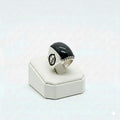 925 Silver Leo Black Stone Ring