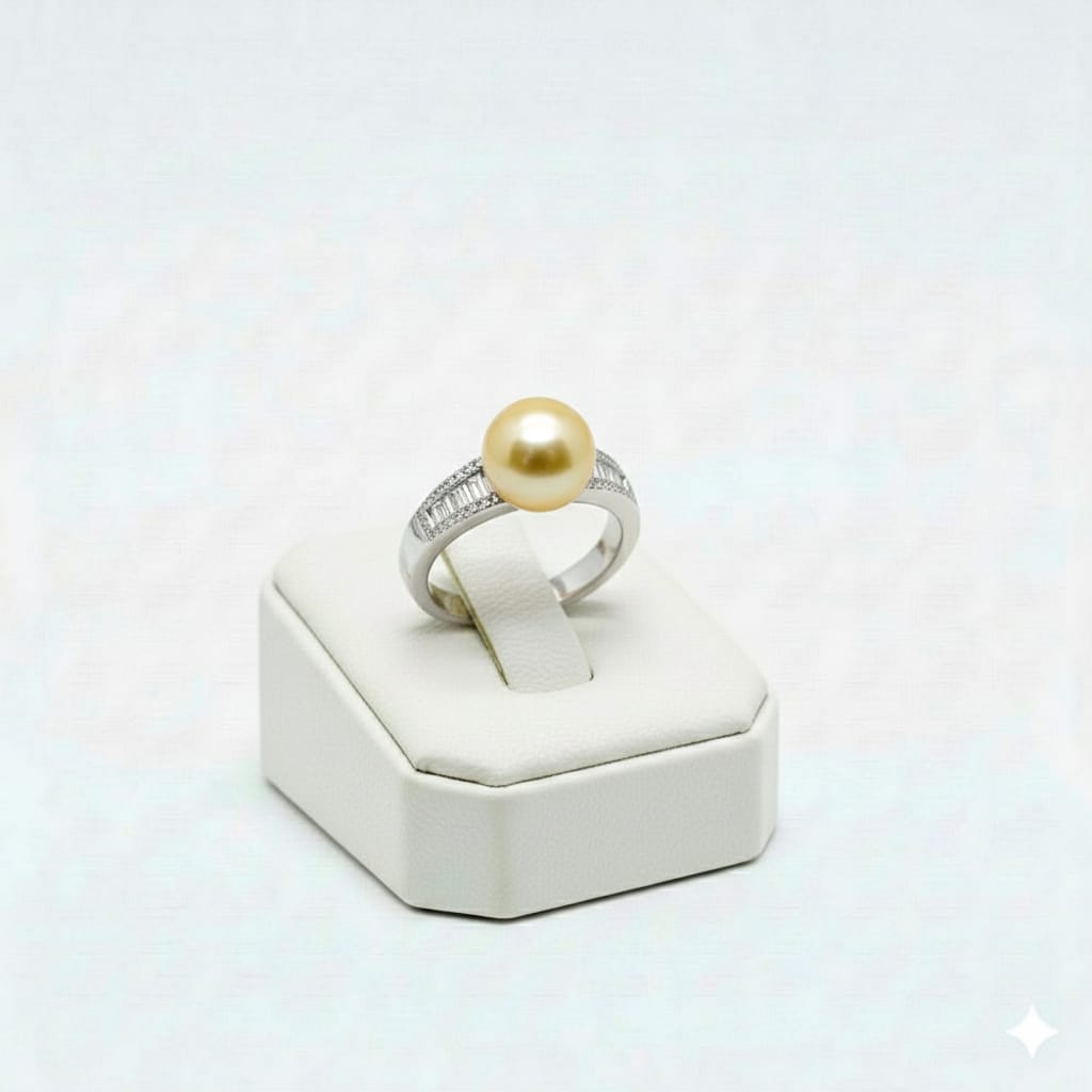 925 Silver Pearl Stone Ring - New Launch - Embellish Gold Jewelry & Diamond