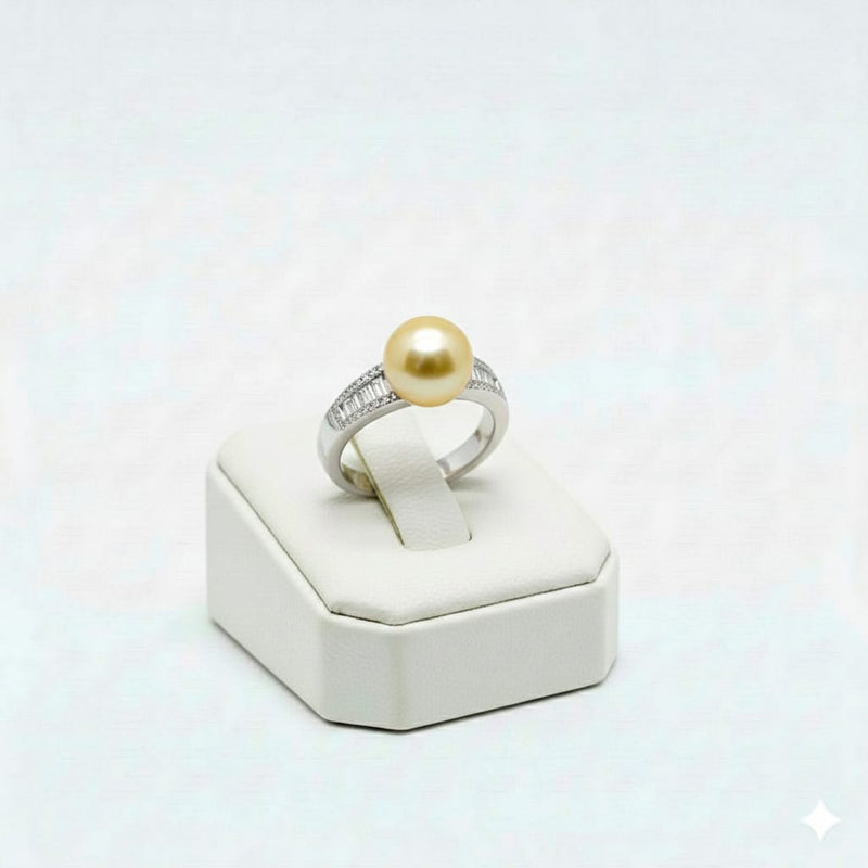 925 Silver Pearl Stone Ring - Perfect Gifting - Embellish Gold Jewelry & Diamond