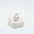 925 Silver Free Size Pearl Ring