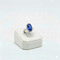 925 Silver Blue Stone Ring